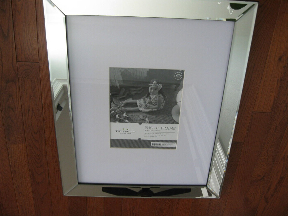 Threshold Large Mirrored Picture Rectangle Frame 23 1/2"  x  19 1/2 " overall