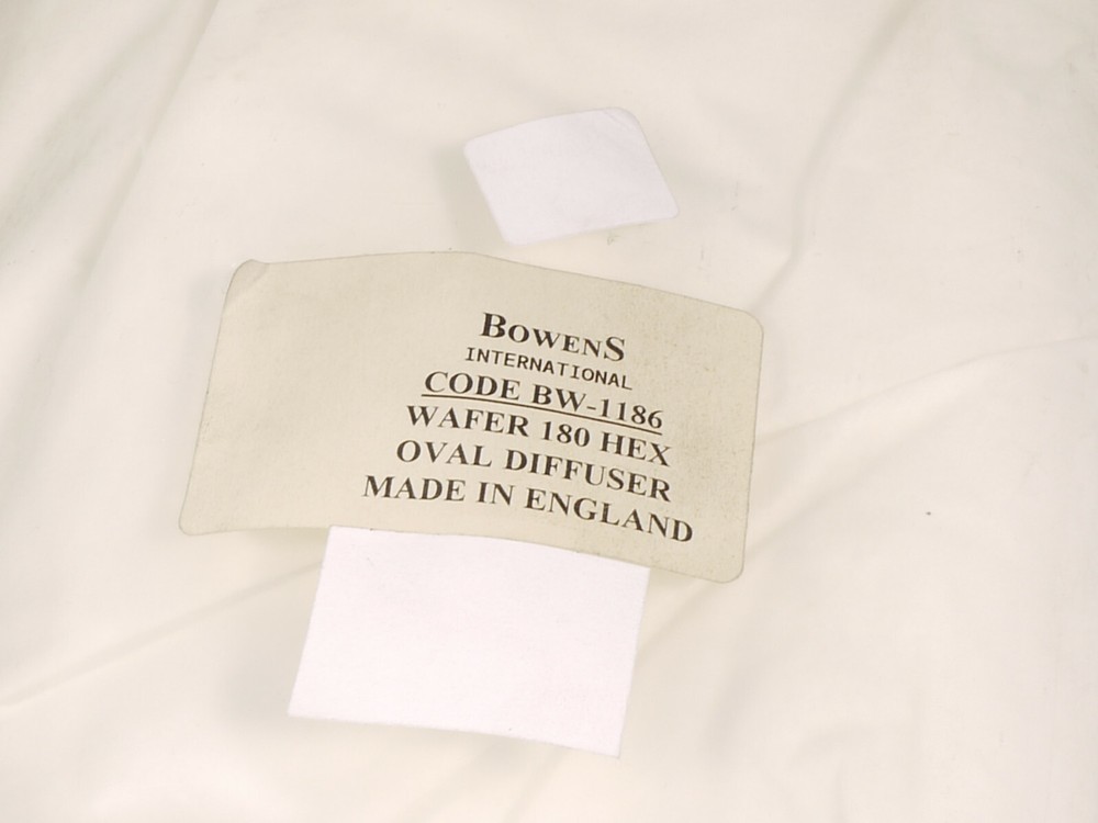 PRL) BOWENS BW-1186 WAFER 180 HEX OVAL DIFFUSER SOFTBOX OVAL DIFFUSER CLOTH