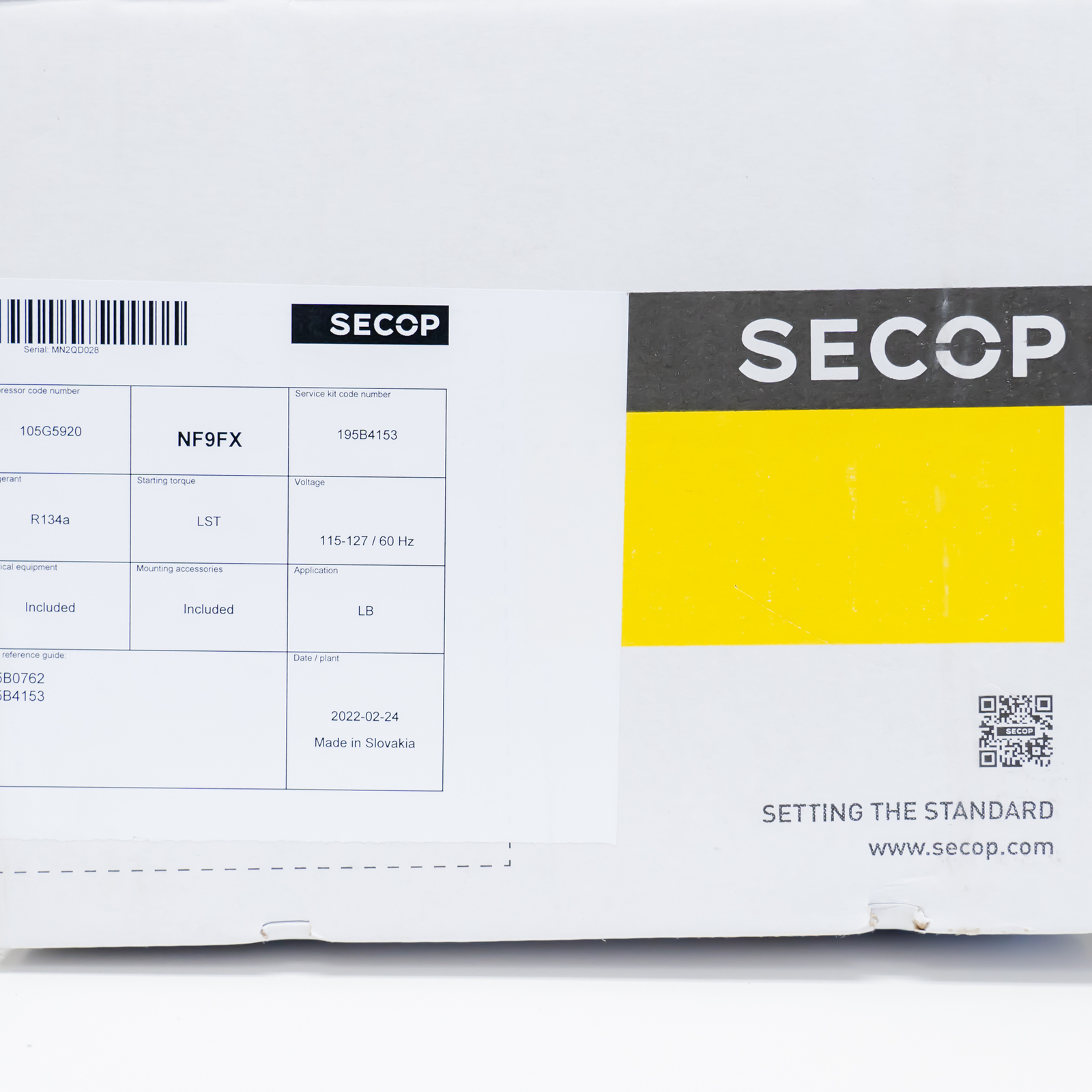 PC990L NF9FK Refrigerator Compressor 990 BTU Relay Start Run Capacitor