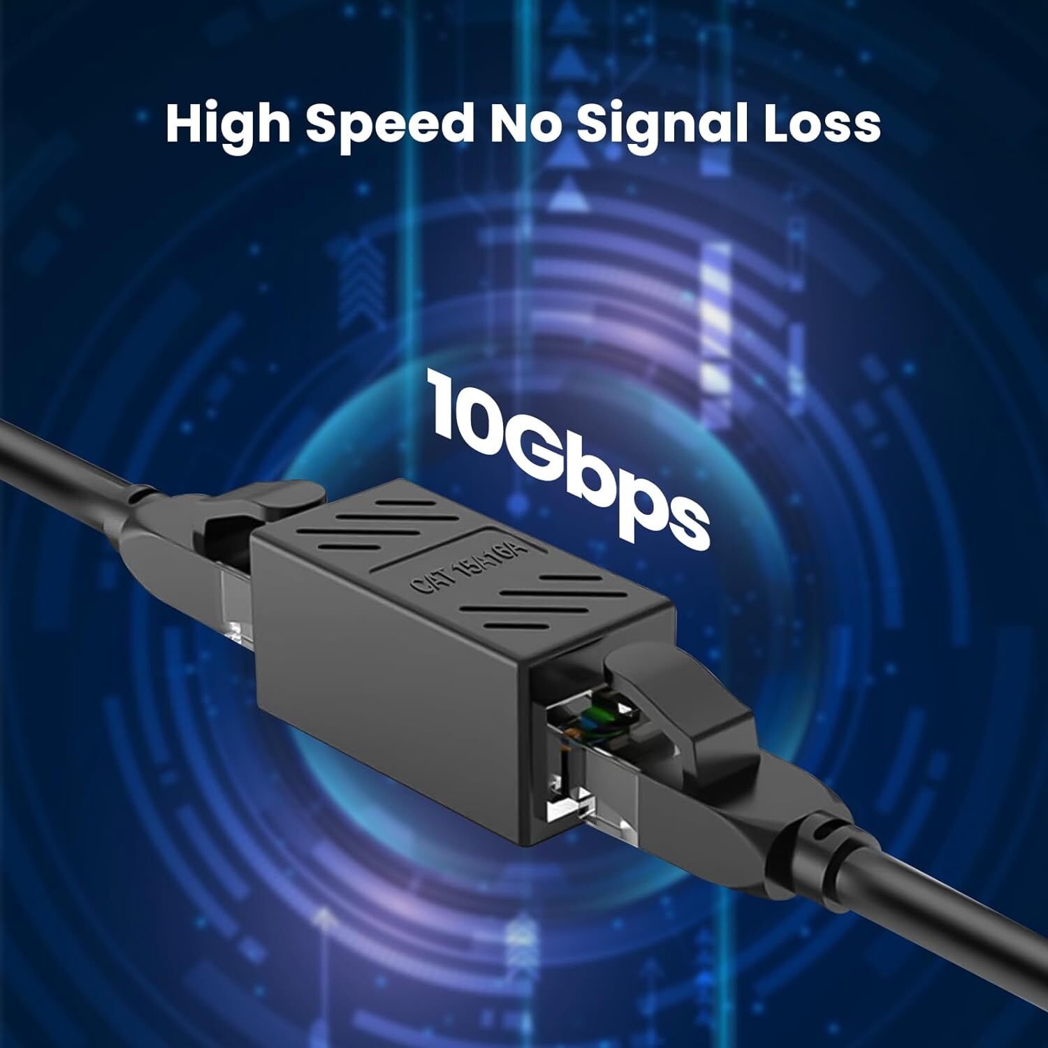 10 PACK RJ45 Inline Coupler Cat6/Cat5e Ethernet Network Cable