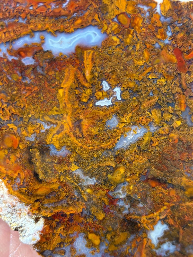 Thin Mexican Cathedral Agate Slab Cabbing Lapidary Combo Ship Avail