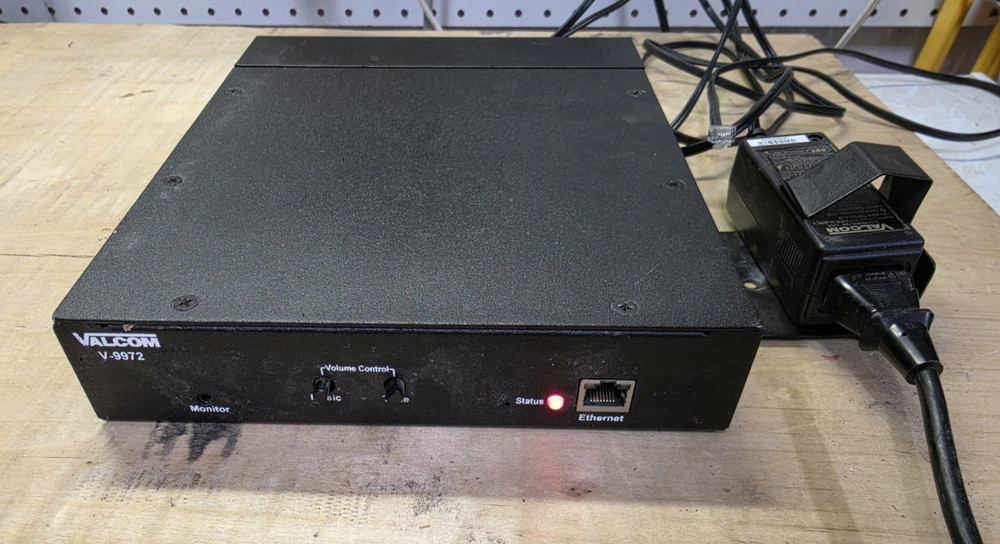 Valcom V-9972 Universal Paging Interface Adapter with Power Supply and Cable