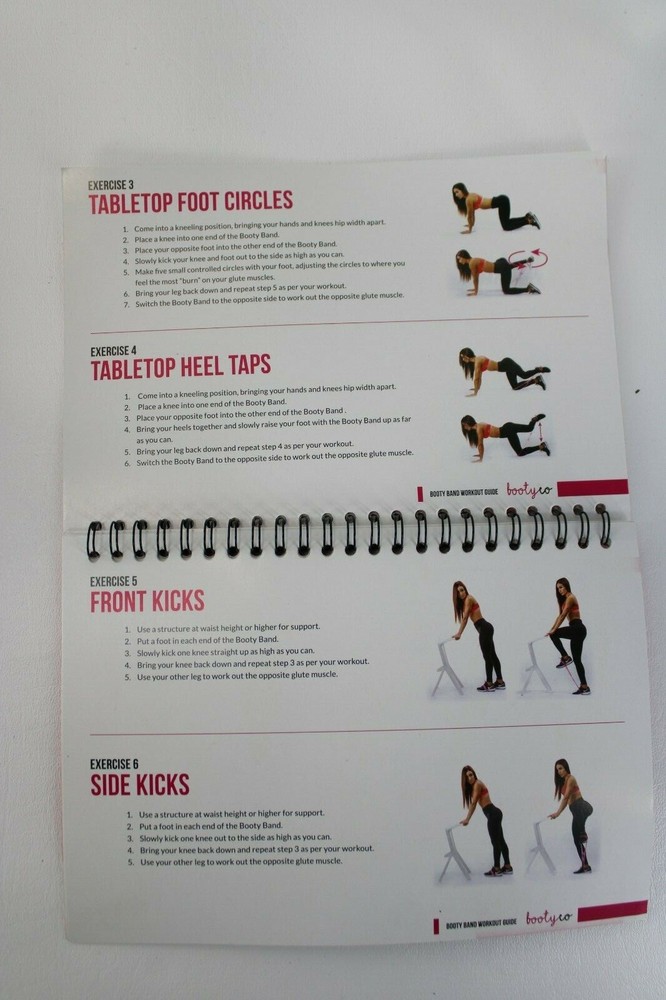 BootyCo Booty Band Program Book Pink Booty Band Black Bag