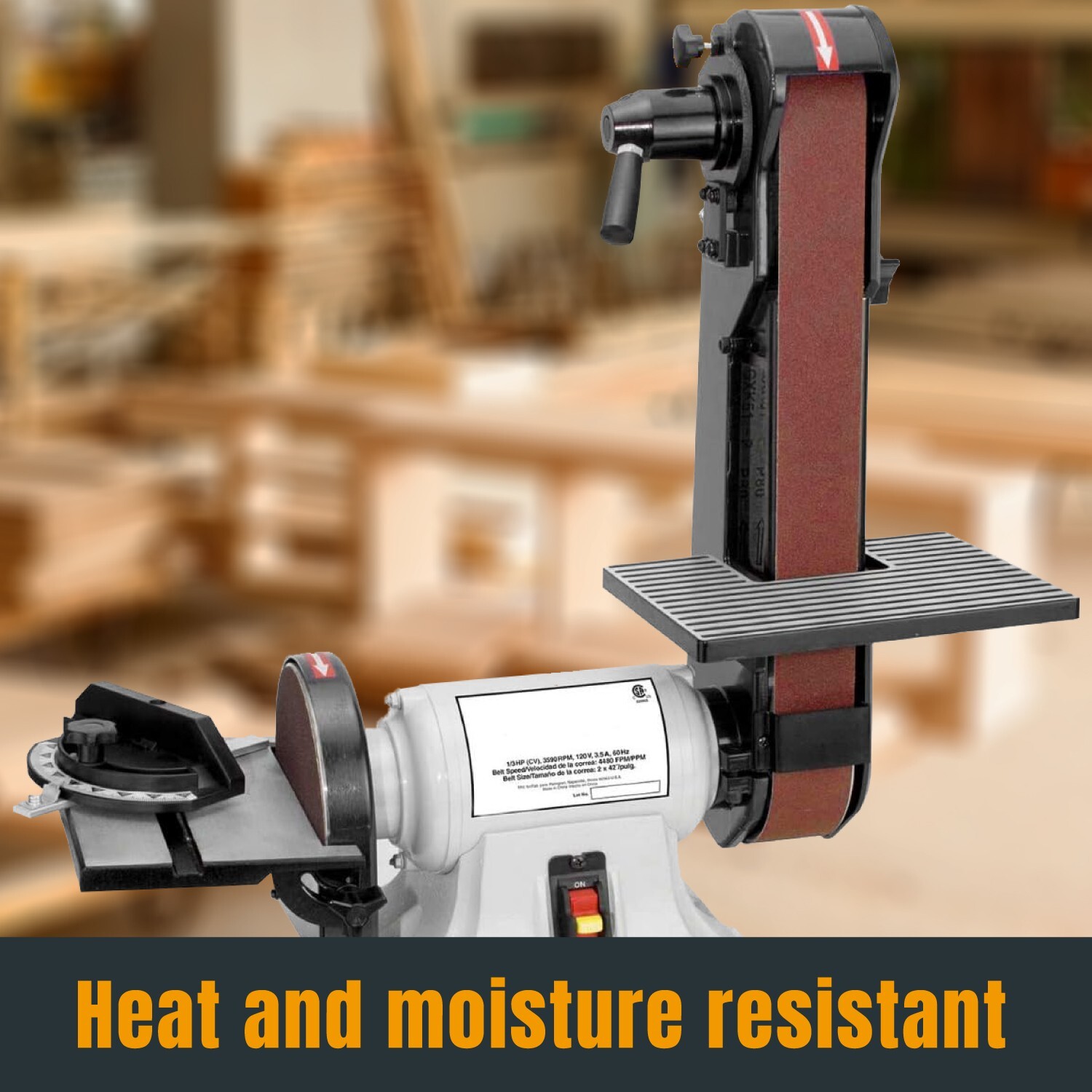 POWERTEC 2 x 42 inch 60 Grit Sanding Belt Aluminum Oxide Sandpaper 10PK 424206A