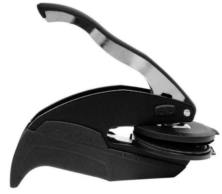 Shiny Embosser Monogram With Initials & Text Hand-Held Best For Books Envelopes