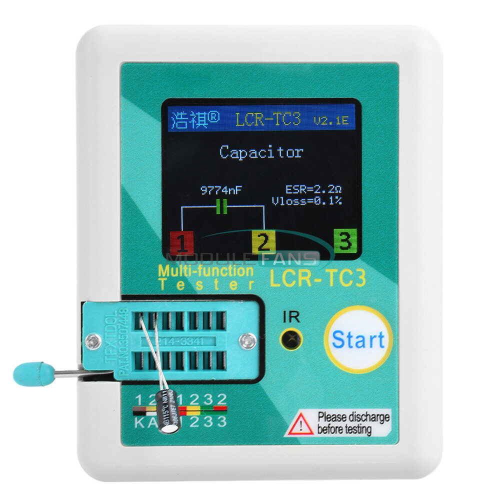 LCR-TC3 V2.1E Upgraded High-precision Transistor Tester Diode Capacitance Tester