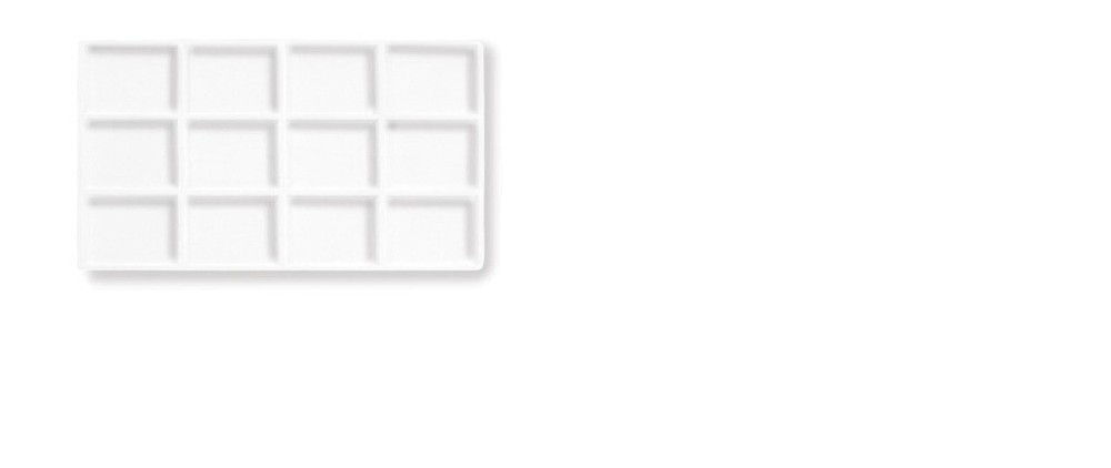 5 White 12 Compartment Display Tray Inserts