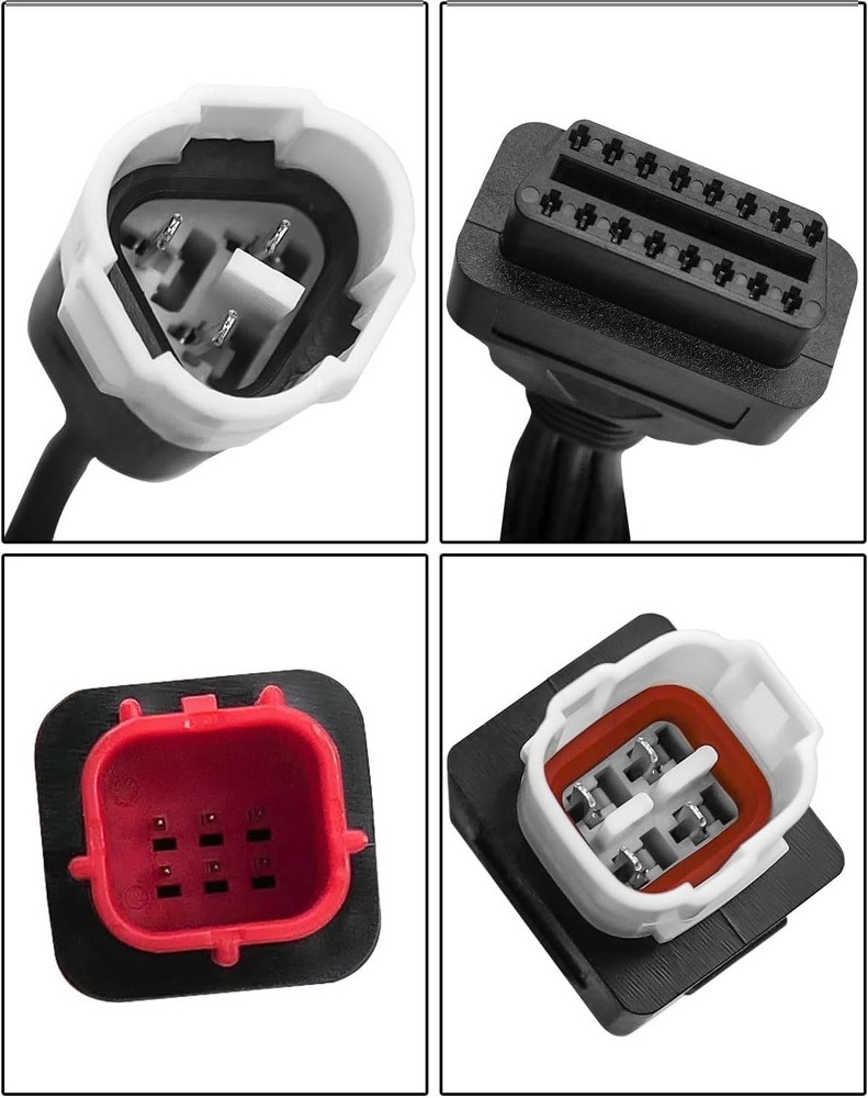 Diagnostic OBD2 Code Reader Engine Fault Scanner Tool for Yamaha FI Motorcycle