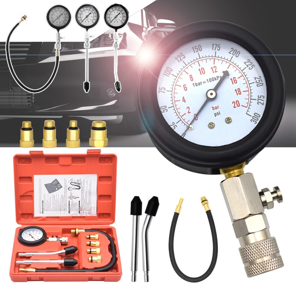 Gas Engine Cylinder Compression Tester Gauge Diagnostic Testing Tool  Motorcycle