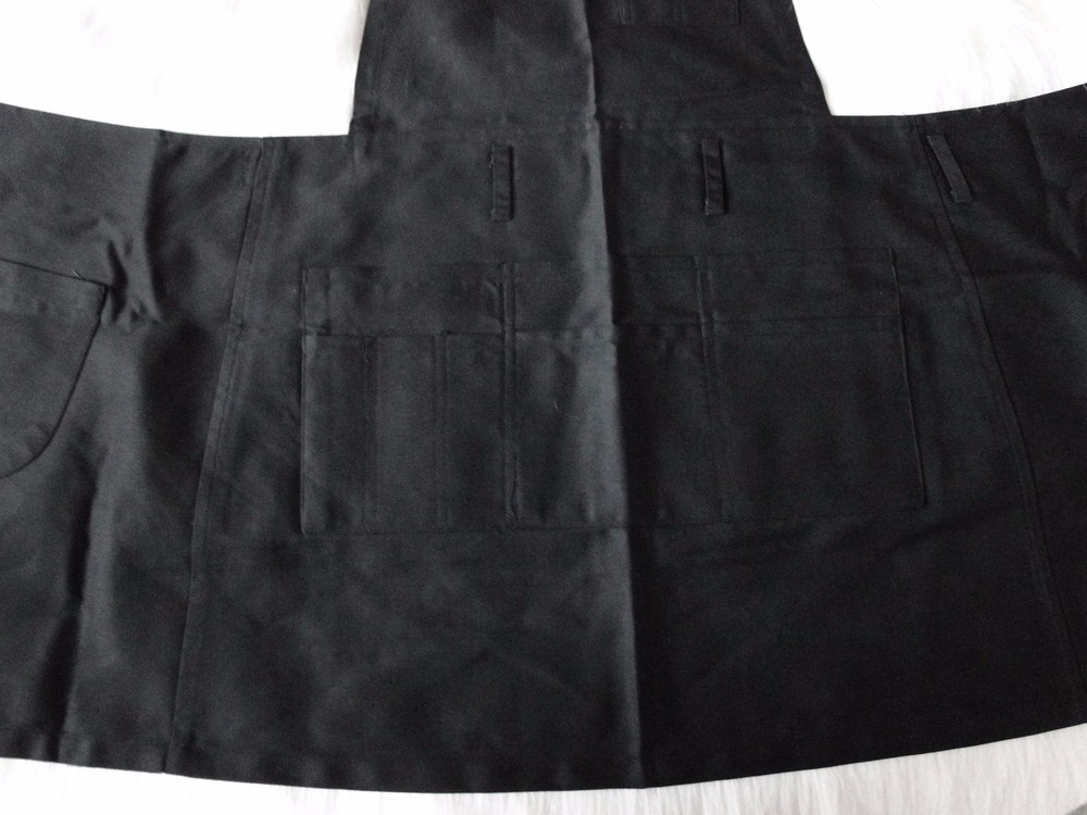 Outstanding Black Multi-Pocket Apron