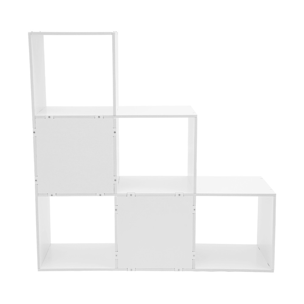 6-Cube Storage Organizer, Bookcase, Display Compartment, Open Back, Home Office.
