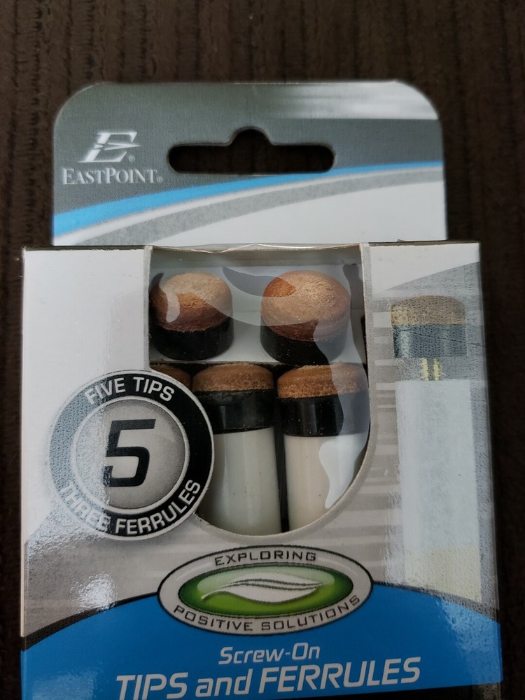 NEW Pool Cue Screw on Tips and Ferrules