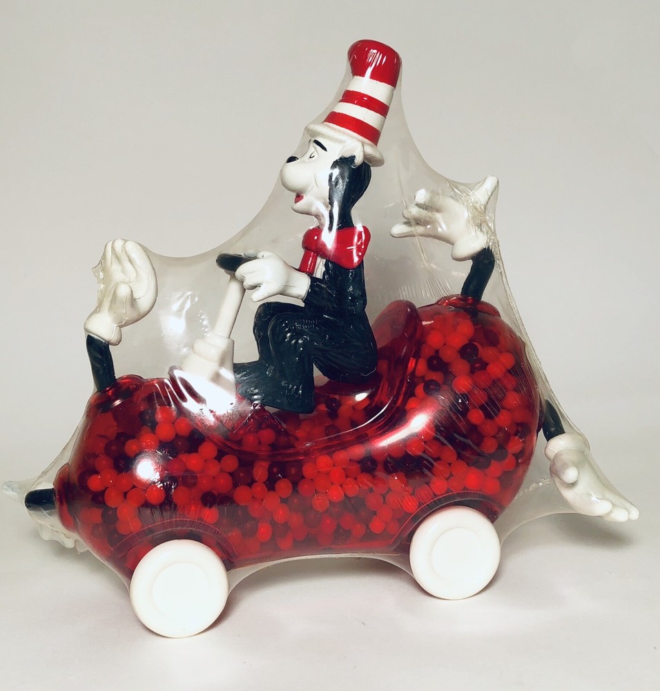 Vintage 2003 Universal Studios CAT IN THE HAT Mini Jawbreakers Candy Container