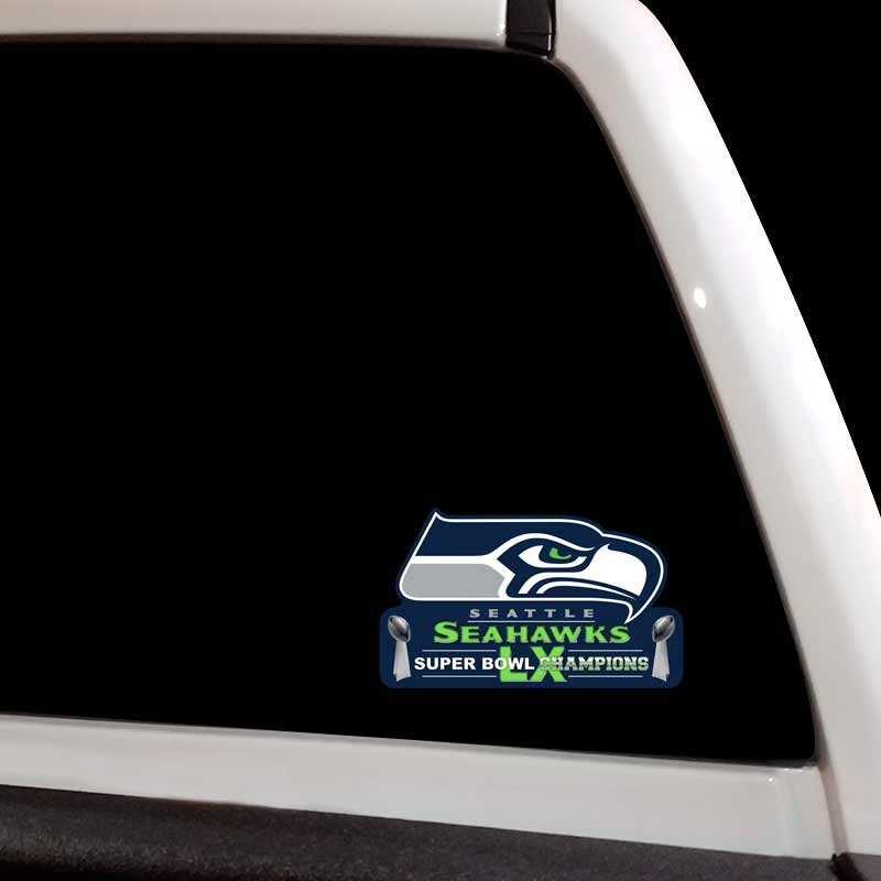 Seattle Seahawks Decal Super Bowl LX Champions Vinyl Sticker