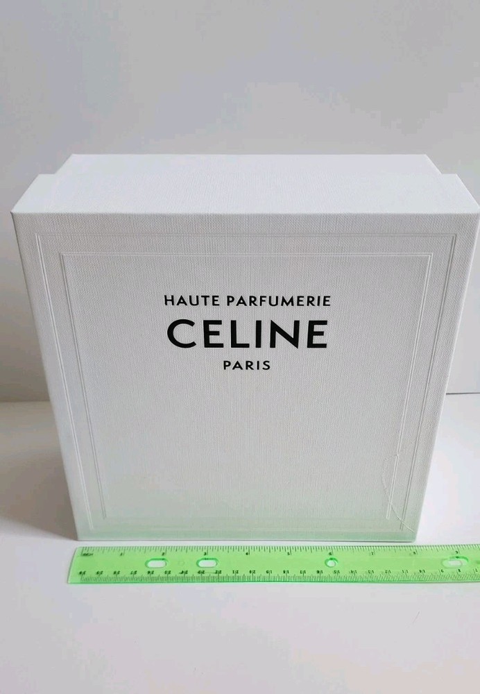 CELINE GIFT BOX, PROP, STAGING, DISPLAY WHITE BLACK