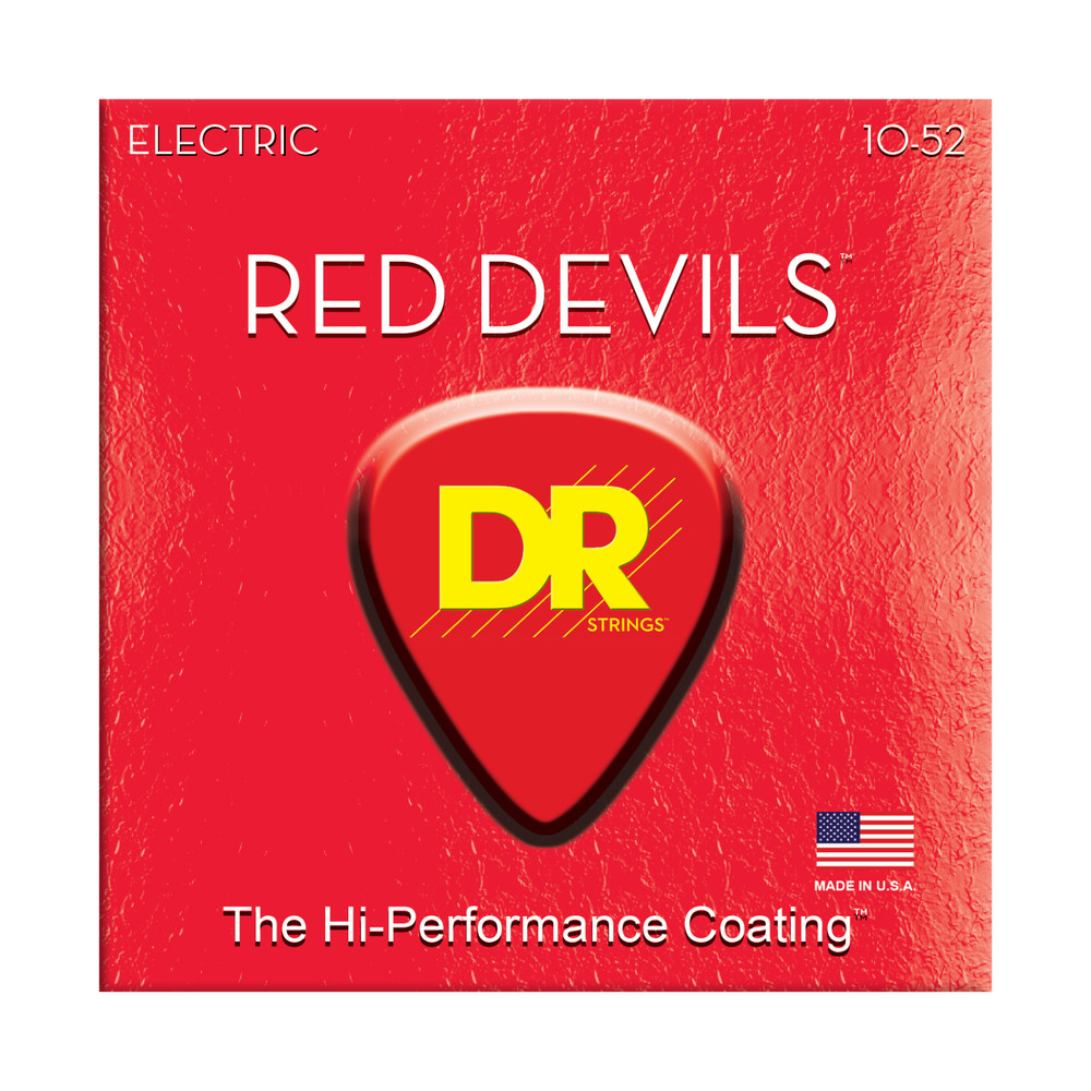 DR RDE-10/52 Red Devils Coated Electric Guitar Strings 10-52