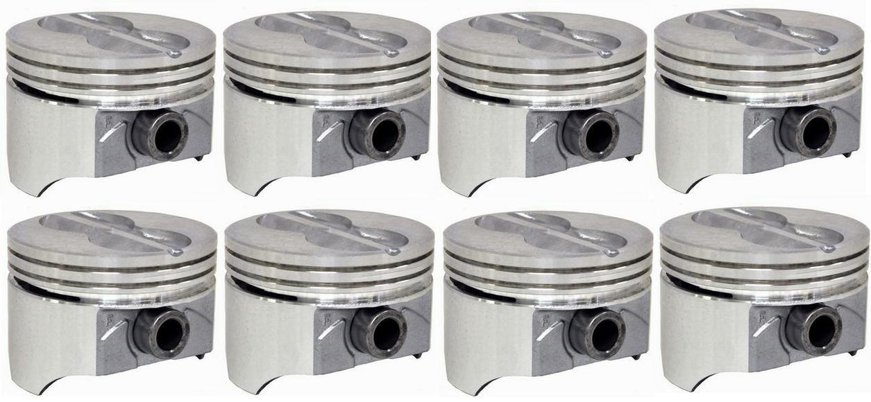 4.00" Bore Flat Top Pistons w/ Pins for Chevrolet SBC 350 STD 020 030 040 060