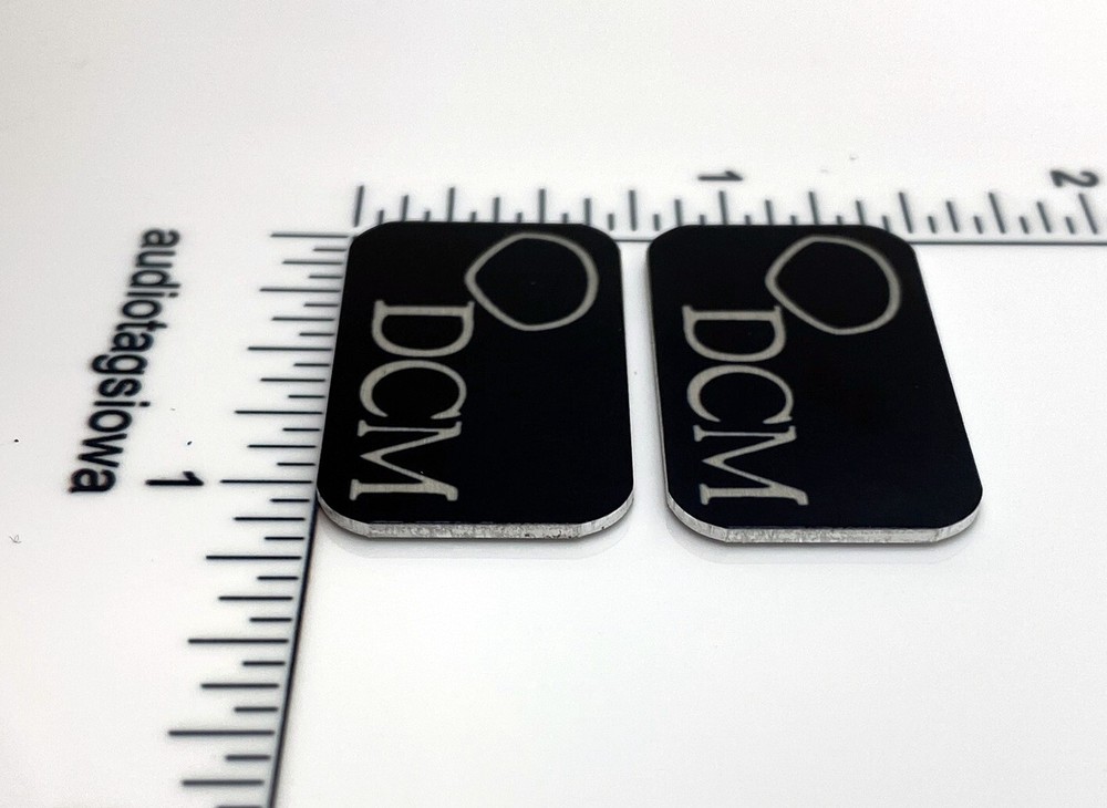DCM Time Window - Time Frame Speaker Badge Logo Custom Pair