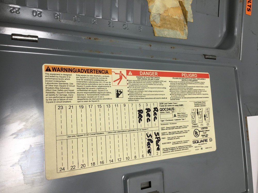 Square D QOC24US Load Center Enclosure V 2813