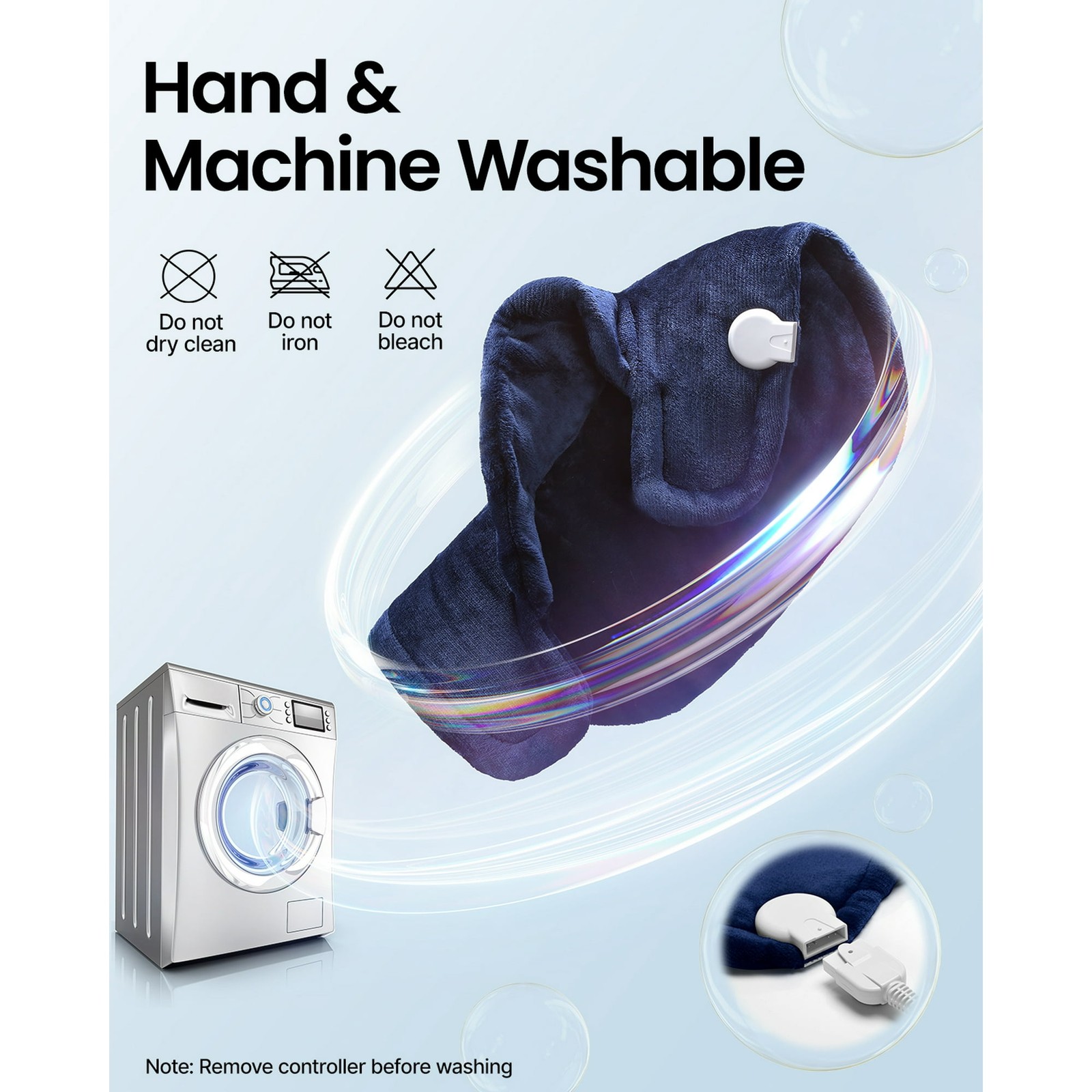 RENPHO Extra Large Heating Pad for Shoulders Neck and Back FSA HSA Eligible Blue