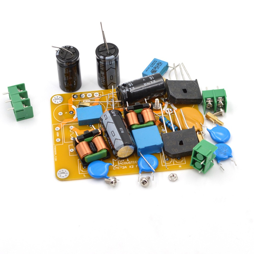 1pc HiFi AC Power Line Dual EMI Filter Module 440W Version Kit DIY