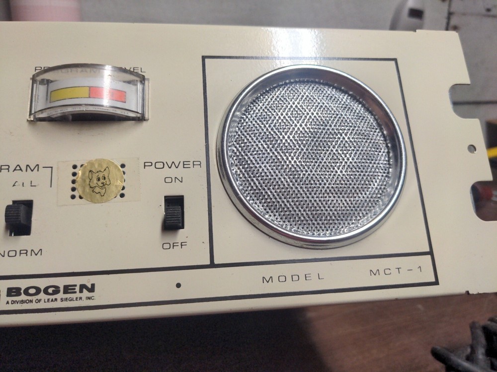 Bogen MCT-1 Intercom Control Center - Powers On But Not Tested - Rack Mountable