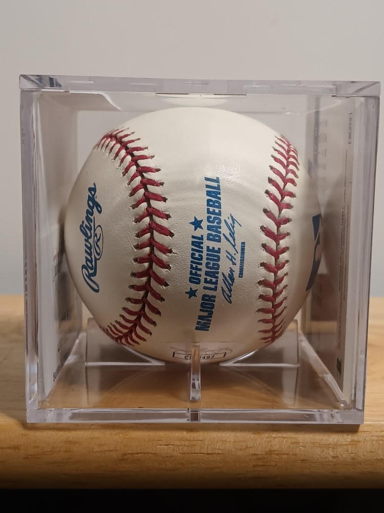 RYAN SWEENEY (Outfielder) Oakland Athletics Signed OML Baseball (JSA Basic COA)