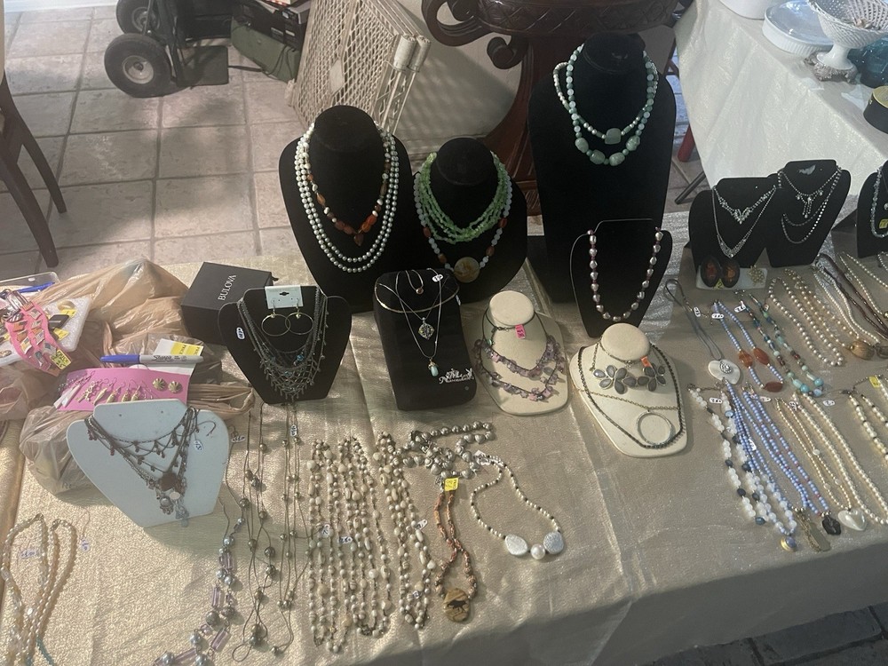 Necklaces, Table, Storage Cabinet, houseware