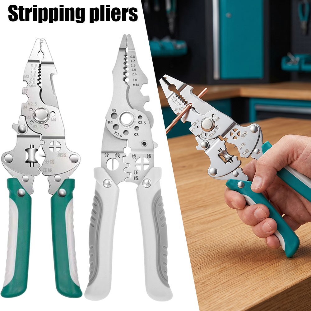 Home Multi-Function Wire Stripper Tester​​ Foldable Plier with Voltage Tester US