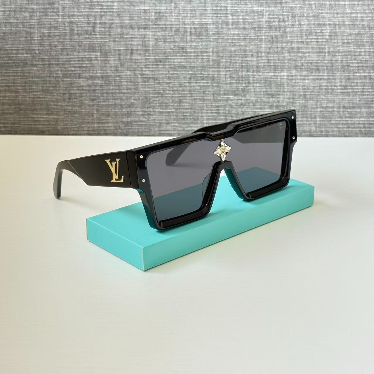 Louis Vuitton Z1578E “Cyclone” Black Sunglasses Adorned with Swarovski Crystals
