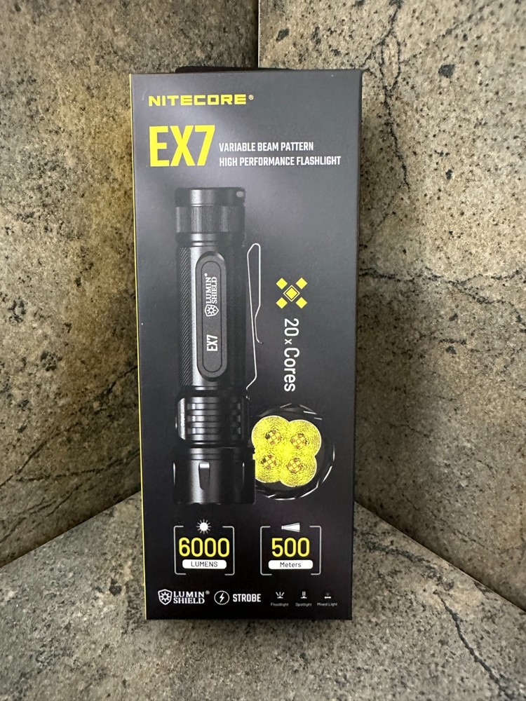 Nitecore EX7 Rechargeable High Performance Flashlight - USB-C 6000 Lumens