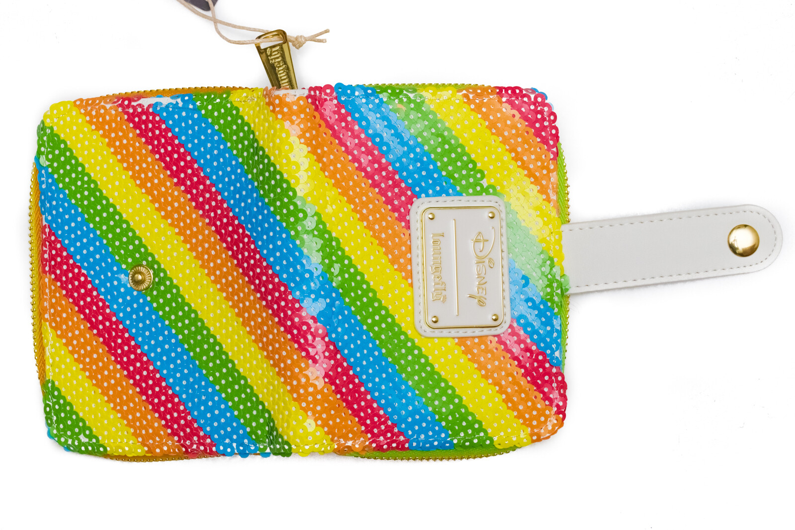 Loungefly Disney Mini Sequin Pride Rainbow Ziparound Wallet Coin Purse