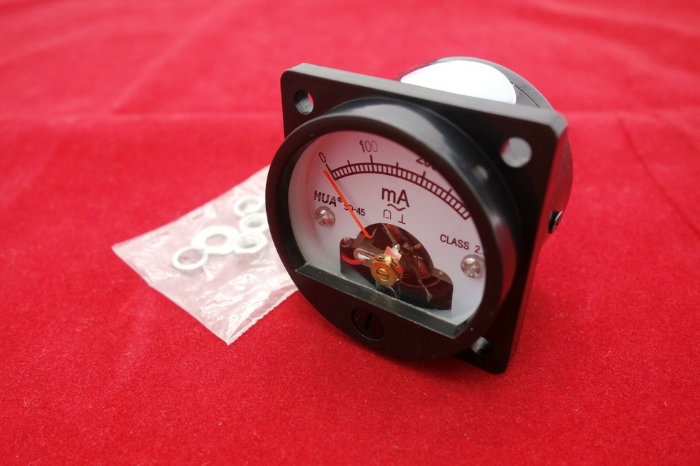 1PC AC 0-300MA Analog Ammeter Panel AMP Current Meter SO45 Cutout 45mm