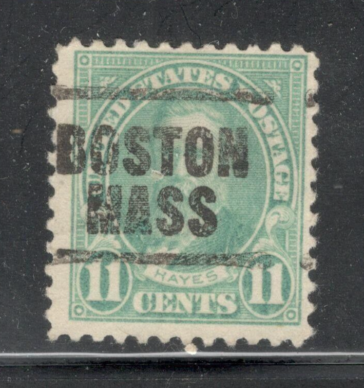 Sc # 563 ~ 11 cent Hayes Issue, Precancel, BOSTON MASS