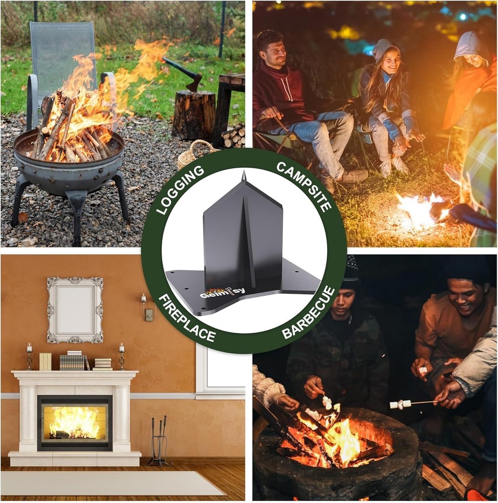 Firewood Kindling Splitter - Efficient Heavy Duty Ax