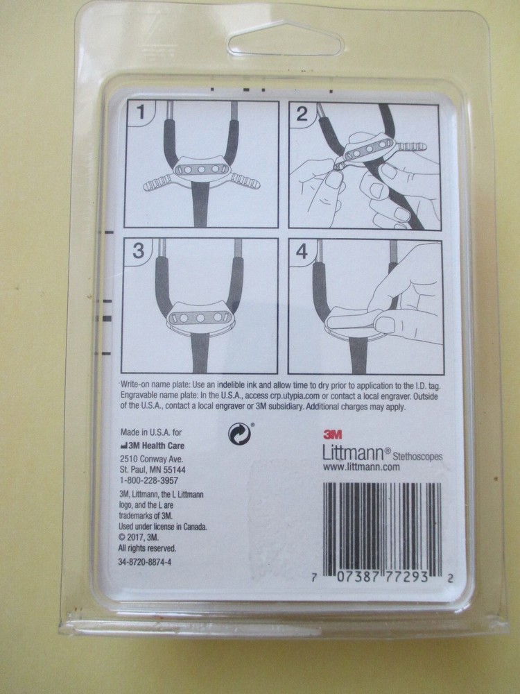 3M Littmann Stethoscope Identification Tag Grey #40008