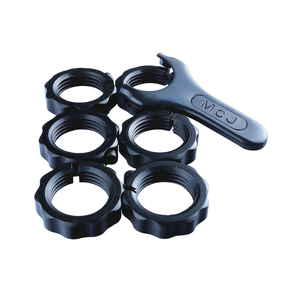 McJ Tools Reloading Die Lock Rings and Decapping Pins (6pack 1st Gen, Die Loc...