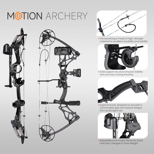 Lightweight Compound Bow Package Fully Adjustable for Adults Camouflage-Bag-PRO