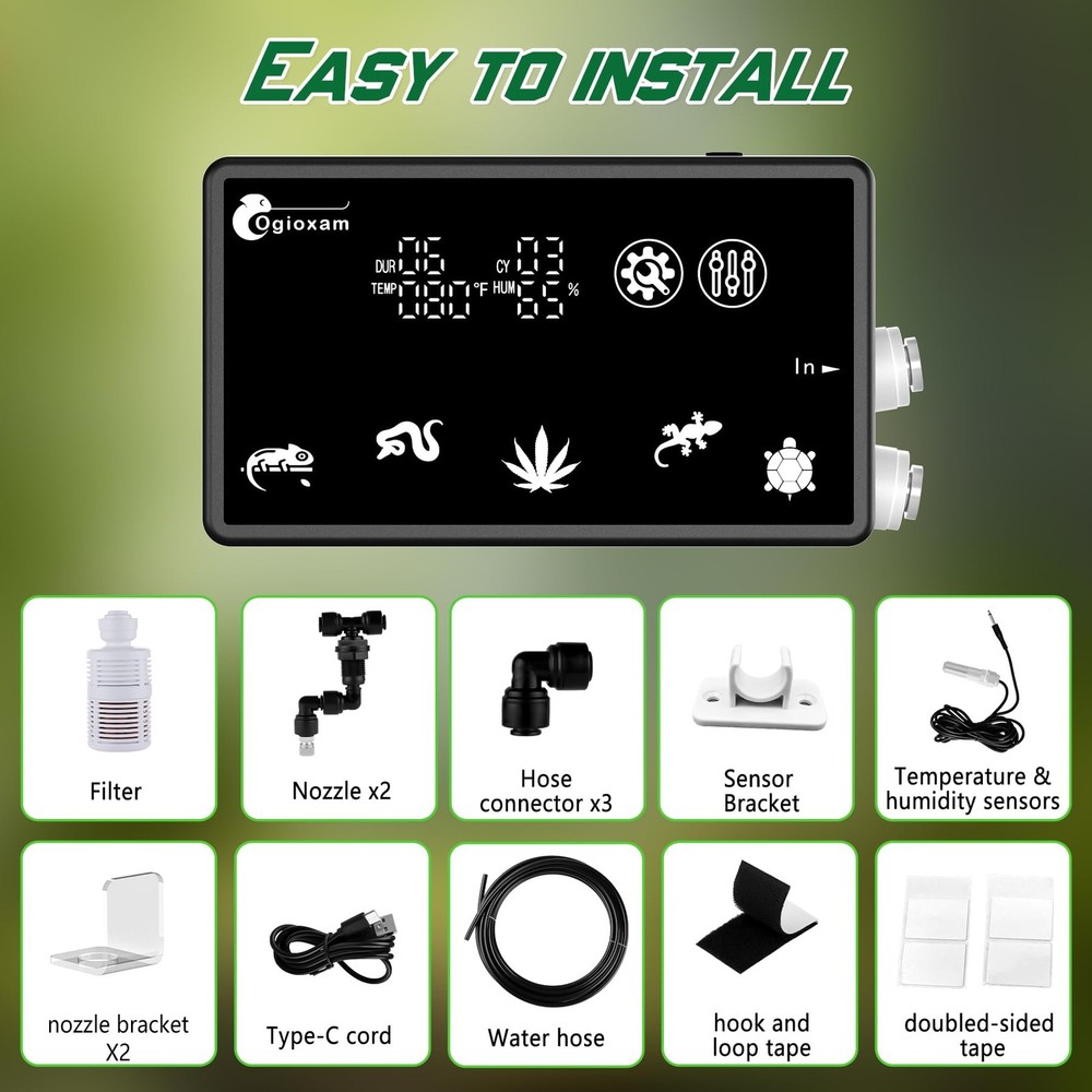 Automatic Reptile Mister System, Reptile Humidifiers Misting System