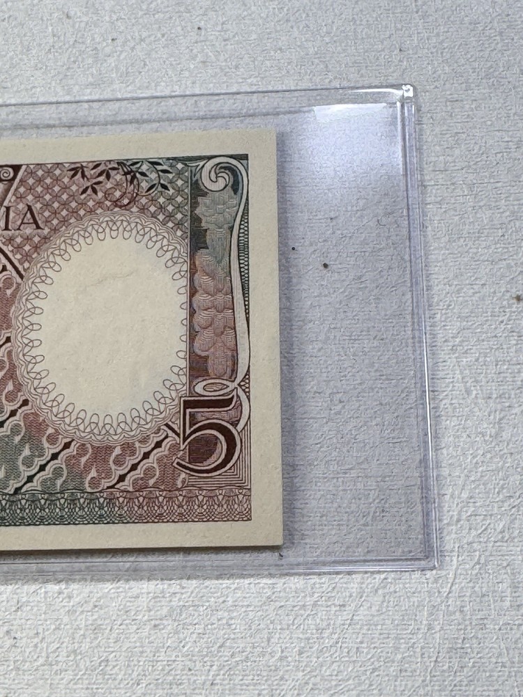 1958 Indonesia 5 Rupiah Banknote P# 55