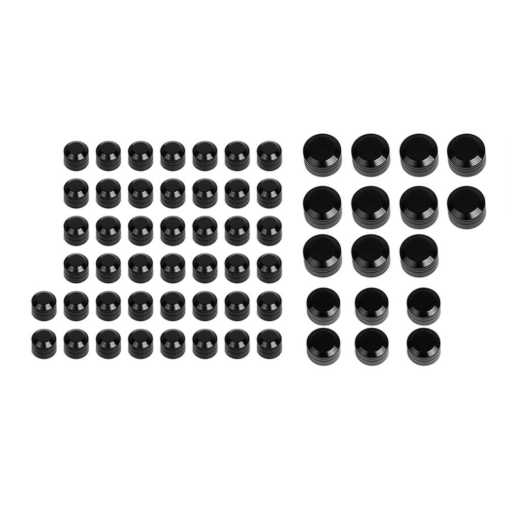 Black CNC Engine Bolt Covers Cap For Harley Electra Road Glide FLTR FLHTC FLHT