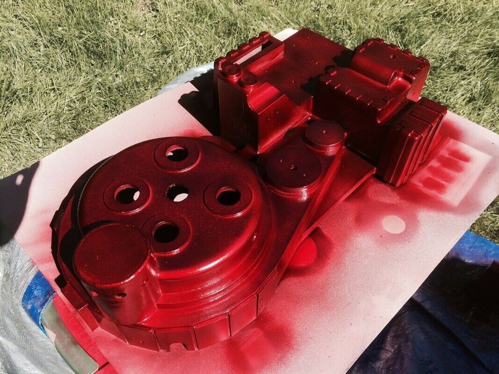2PK Red Anodized Engine High Heat Coating + Base Ground Anodized Paint 2 Cans