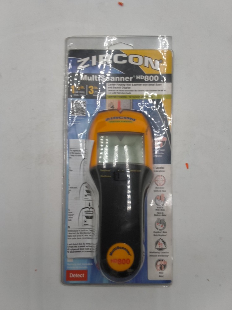 New Zircon MultiScanner HD800 OneStep Multi-Function Wall Scanner