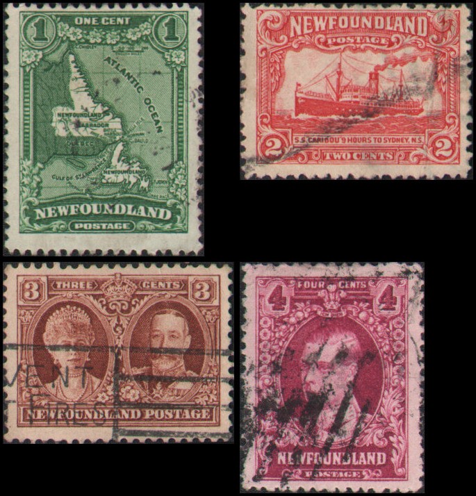 Canada-Newfoundland #145-148 Used