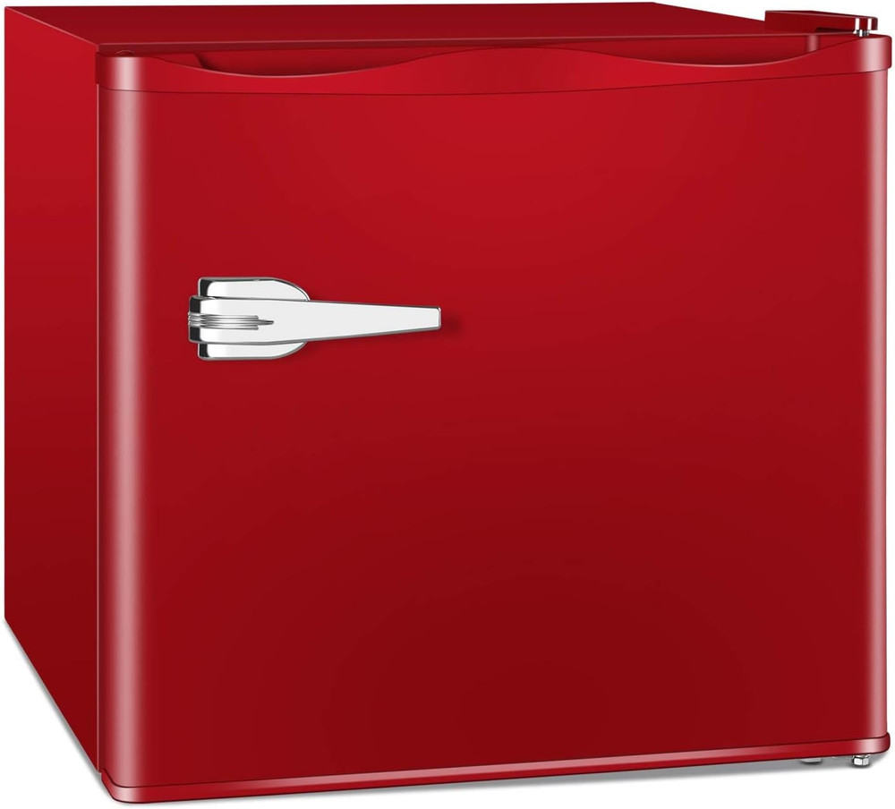 1.2 Cu.Ft Mini Freezer, Small Upright Freezer with Removable Shelf & 7 Adjustabl