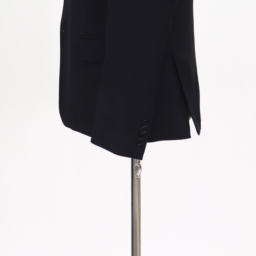 Roberto Cavalli 42R Black Sport Coat Blazer Jacket Solid 2-Button Wool