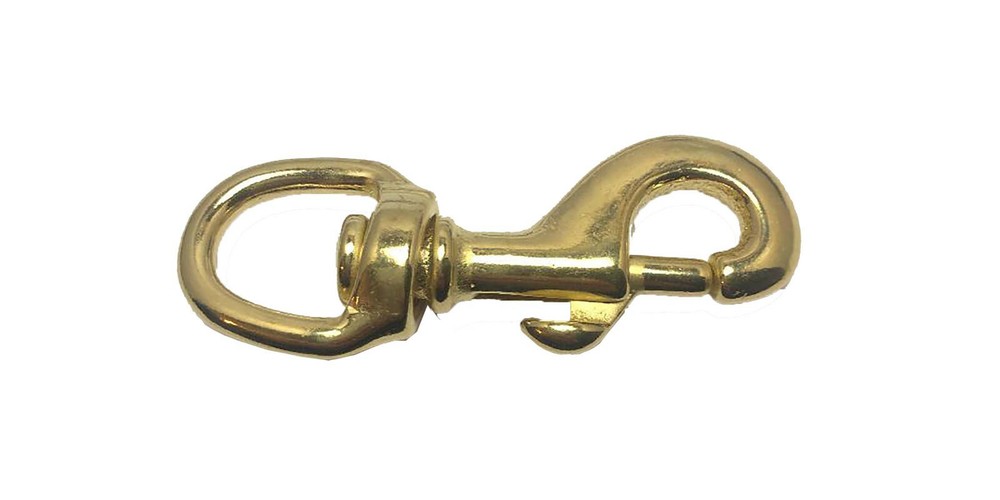 CL Solid Brass Swivel Trigger Hook (16mm Round Eye) Leads/Pet/Fashion