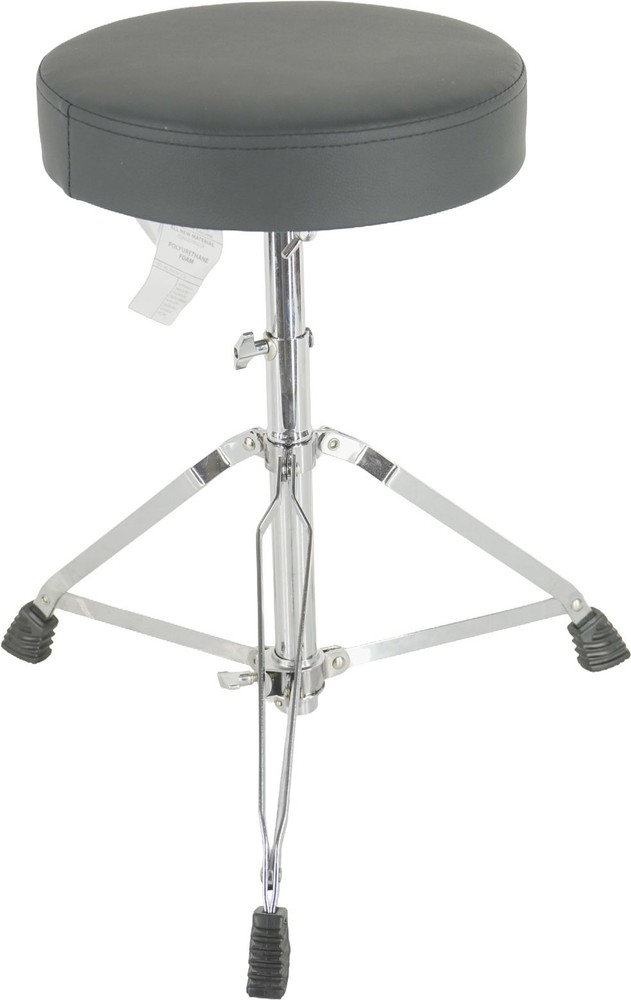 Ddrum Adjustable 12" x 2" Drum Throne Seat Round Padded Stool Hardware