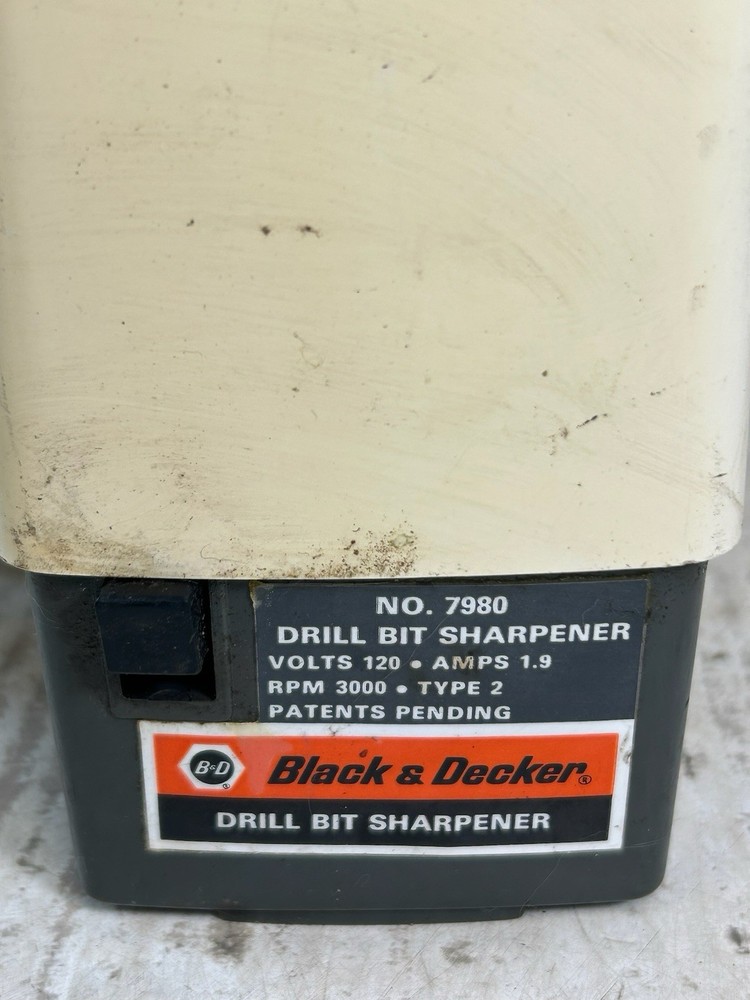 Black & Decker Drill Bit Sharpener Electric 1/8"-3/8" #7980 - Tested