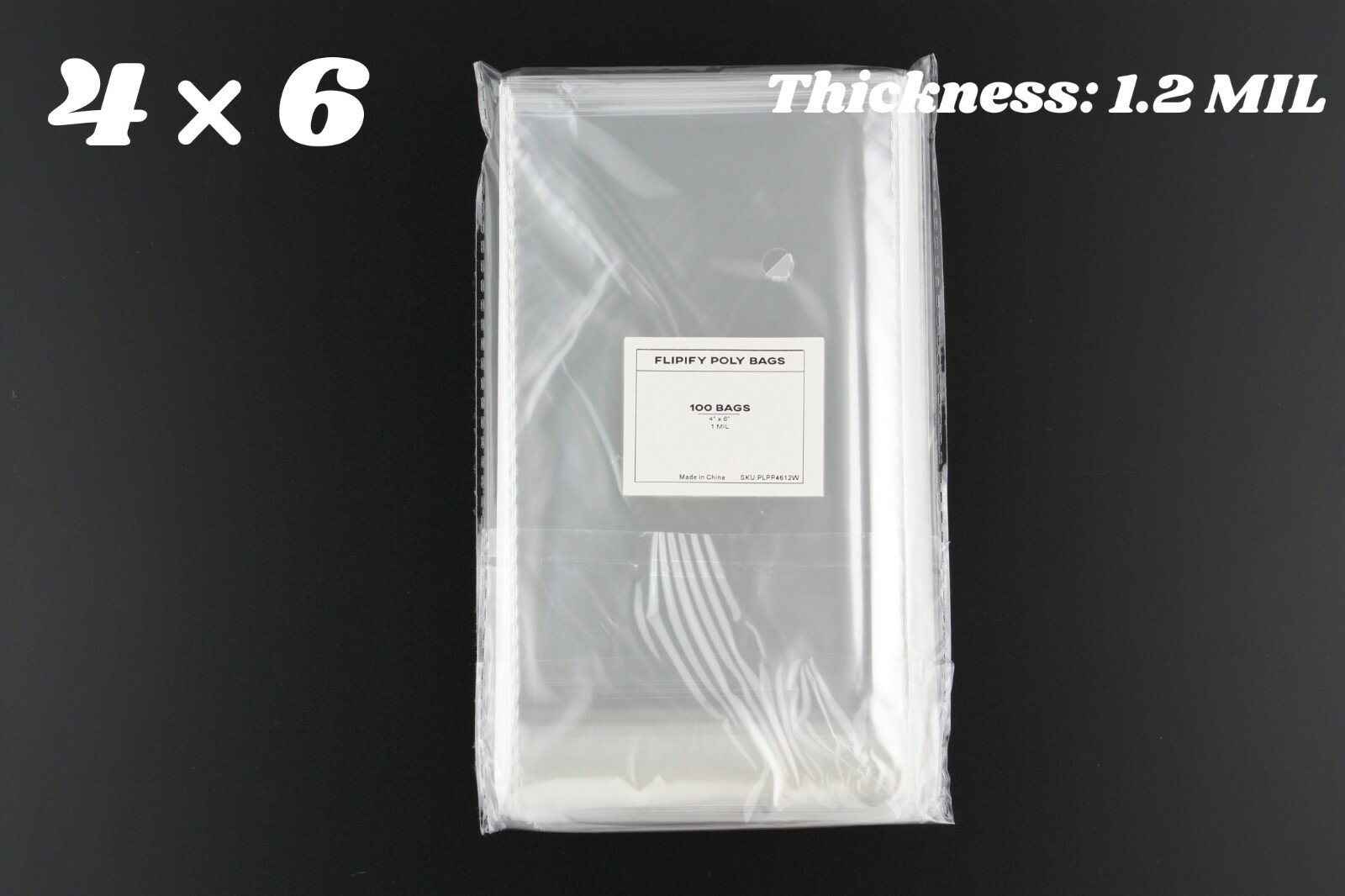 4x6 Clear Resealable Bakery Cookie Candy Poly Cookie Cello Treat Plastic Bags